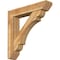 Ekena Millwork Olympic Slat Rough Sawn Bracket w/ Offset Brace, Western Red Cedar, 8"W x 40"D x 40"H BKT0806X40X40OLY06RWR - alternate 1